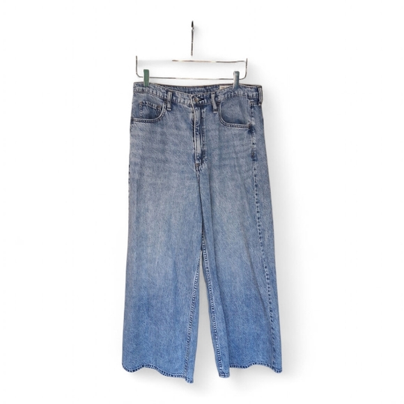 rag & bone Serena Crop Lansdale Light Blue Flare Jeans - Picture 1 of 3